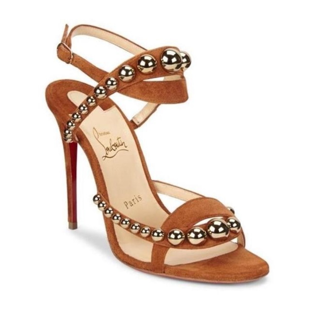 Christian Louboutin
 Studded Ankle Strap Strappy Sandals